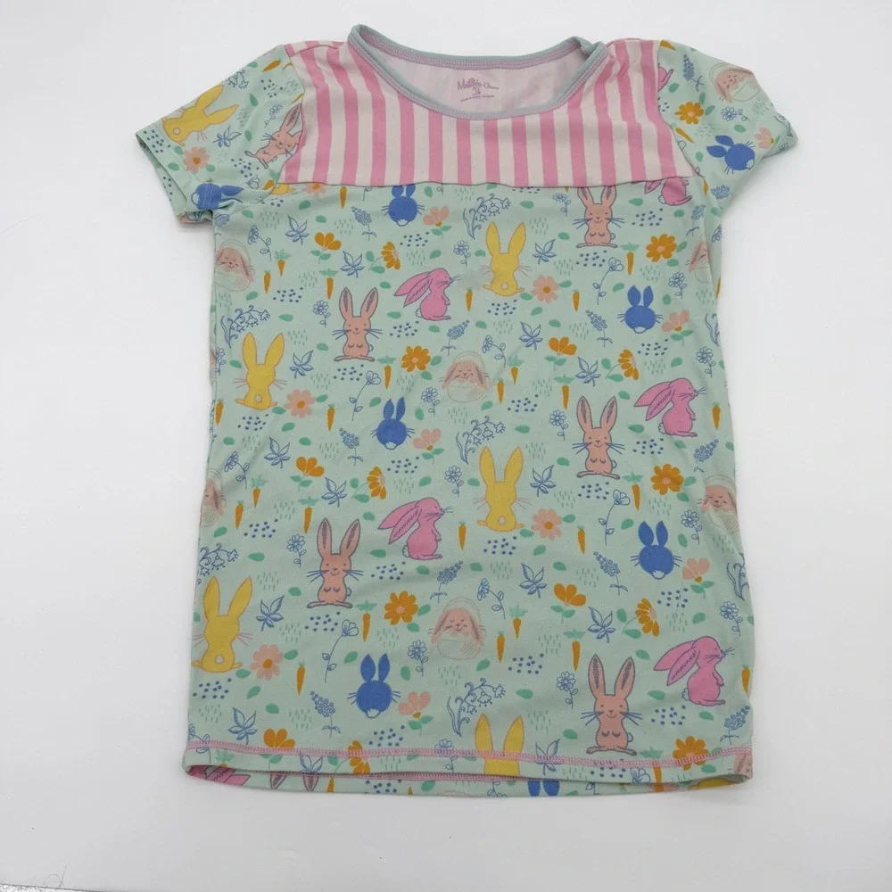 Matilda Jane Pajama Set Kids 12 Multicolor Bunny Easter Egg‎ Striped Spring PJ